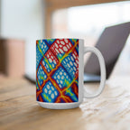 Abstract Art Mug | Bold Ceramic Coffee Cup | Modern Gift