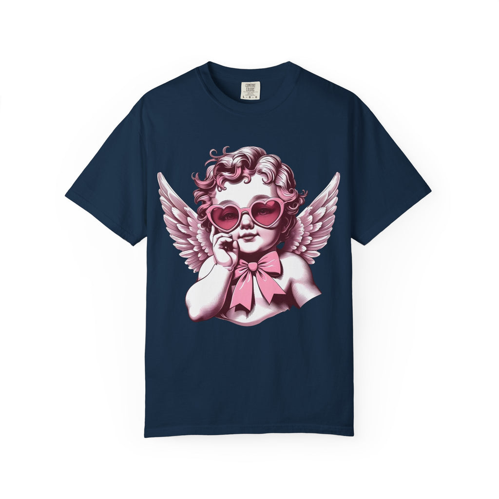 Cherub Heart Sunglasses T-Shirt | Cute Cupid Valentine Tee