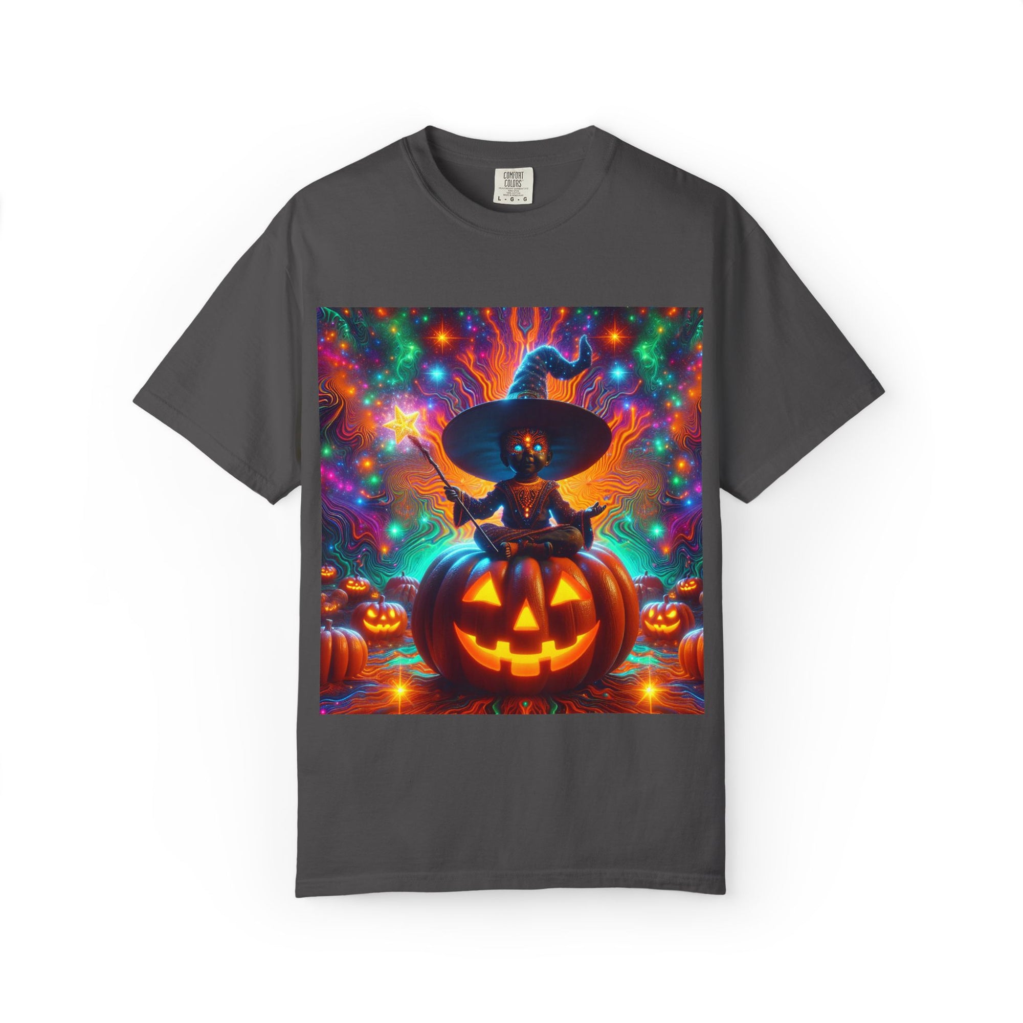 Vibrant Halloween Witch T-shirt, Unisex Casual Tee for Fall, Trick or Treat Gift, Spooky Party Wear, Witchy Style Clothing