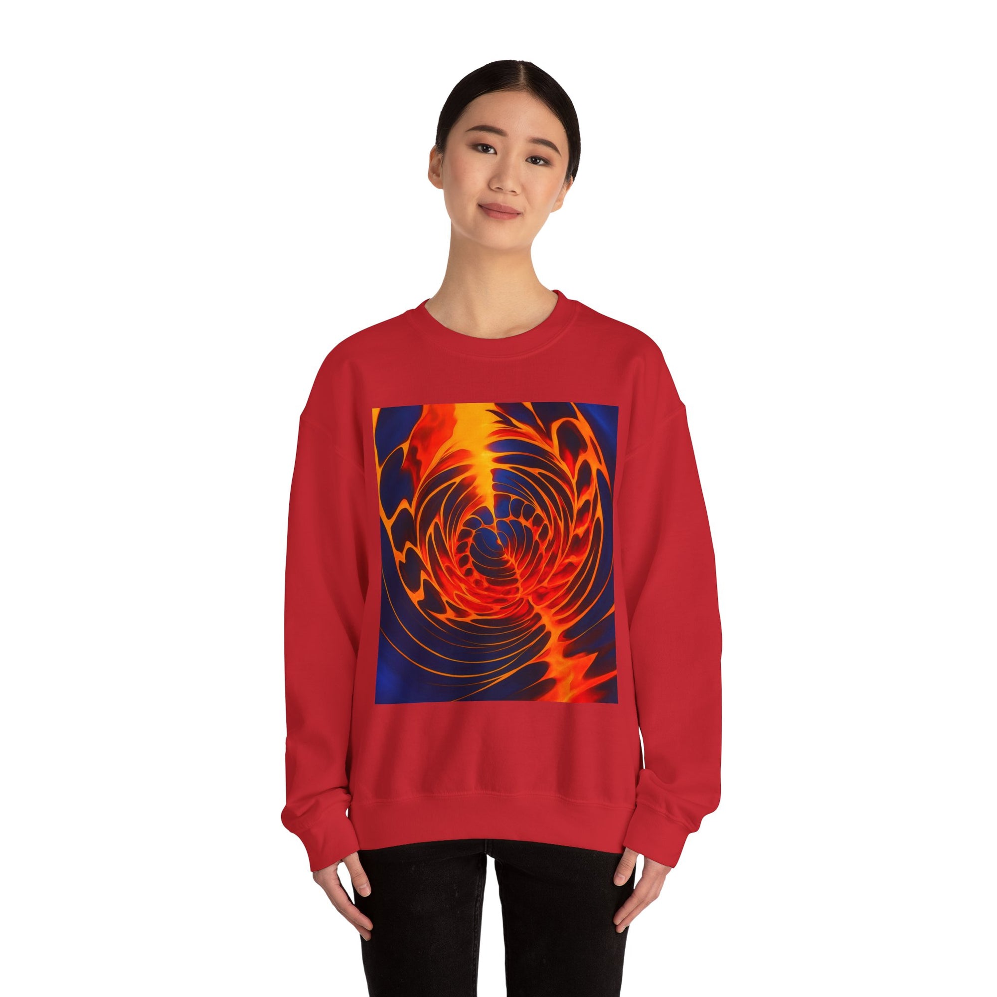 Colorful Swirl Art Sweatshirt | Unisex Graphic Crewneck