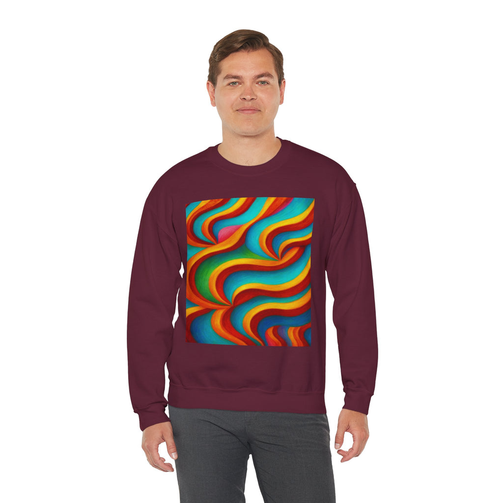 Colorful Swirl Sweatshirt | Cozy Unisex Crewneck