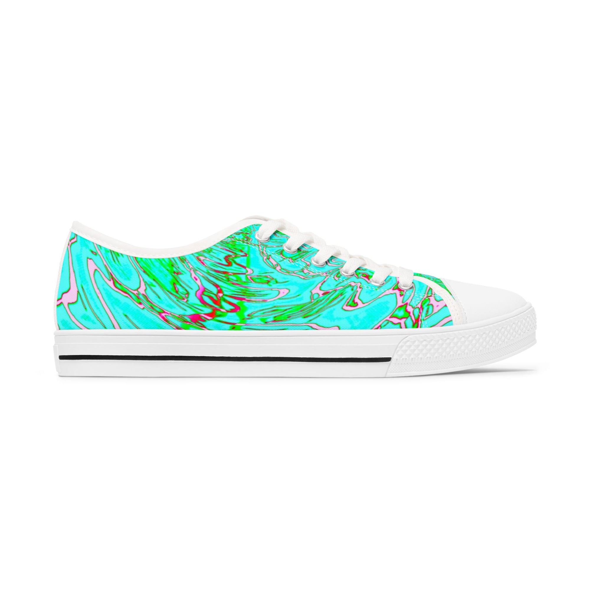 Vibrant Low Top Sneakers: Colorful Women's Casual Shoes