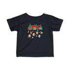 Christmas Woodland Animals Kids T-Shirt | Cute Holiday Tee for Toddlers