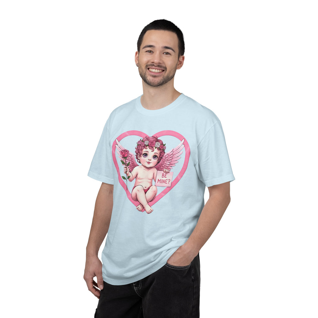 Cherub Graphic T-Shirt | Pink Cupid Heart Art Unisex Cotton Tee
