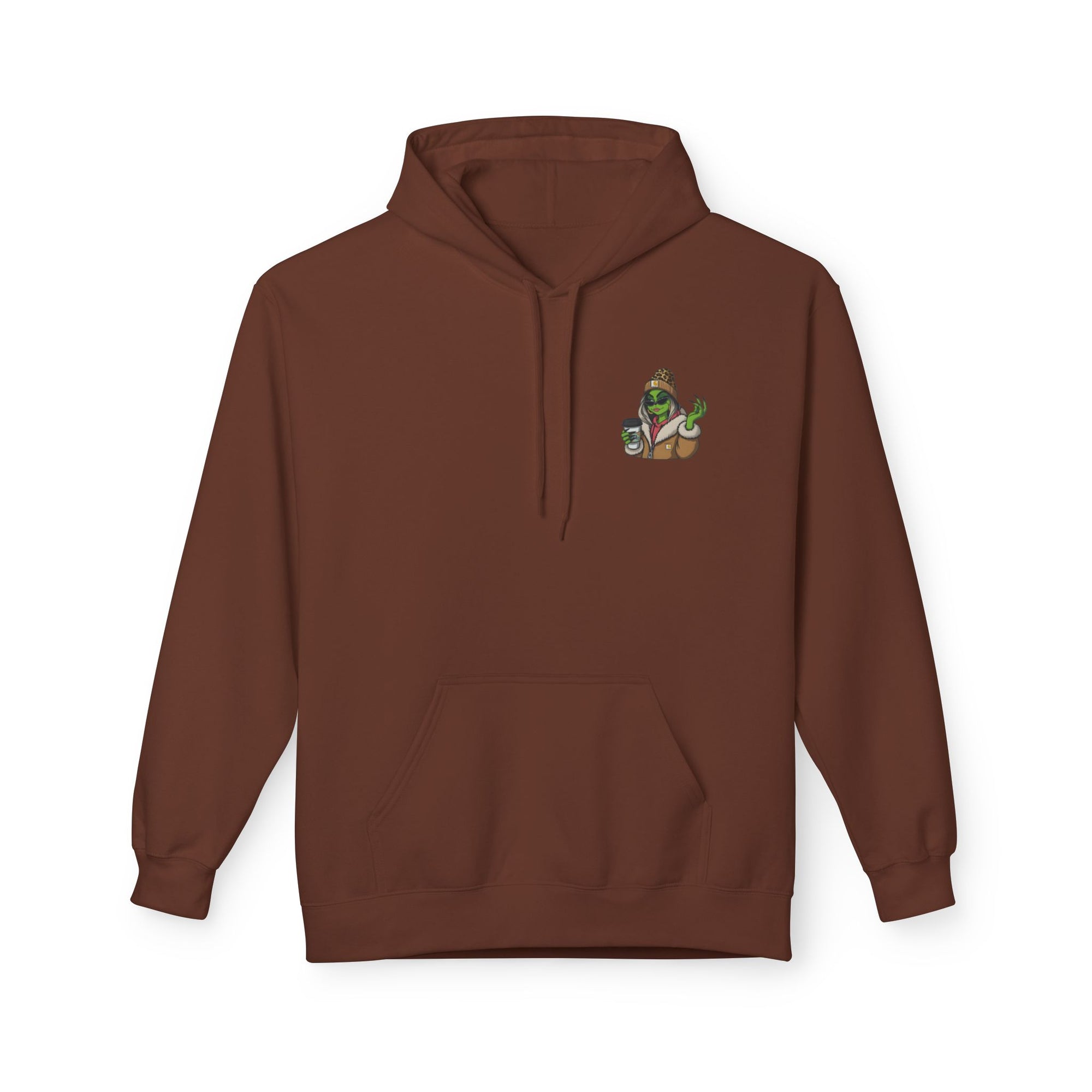 Grinch Girl Coffee Hoodie | Funny Christmas Sweatshirt