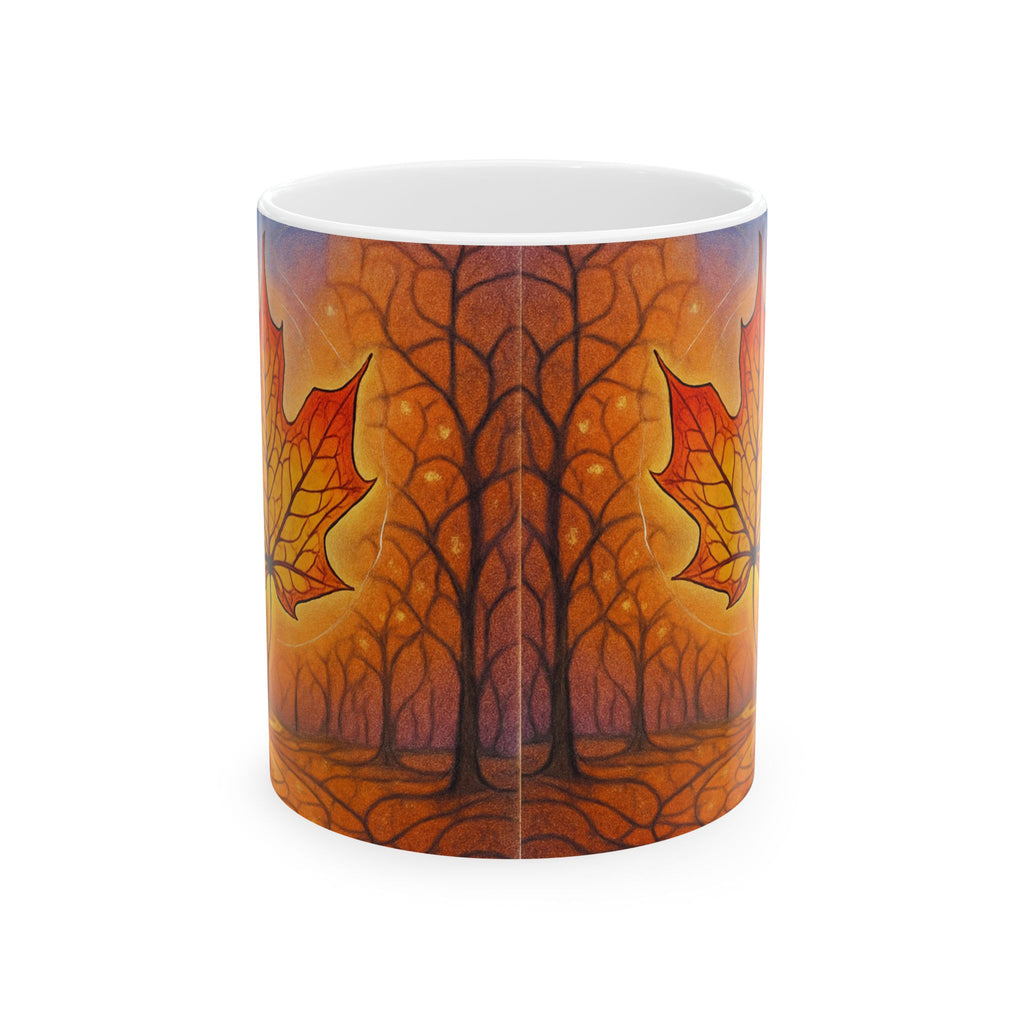 Autumn Leaves Mug | Cozy Fall Coffee Cup | Seasonal Gift