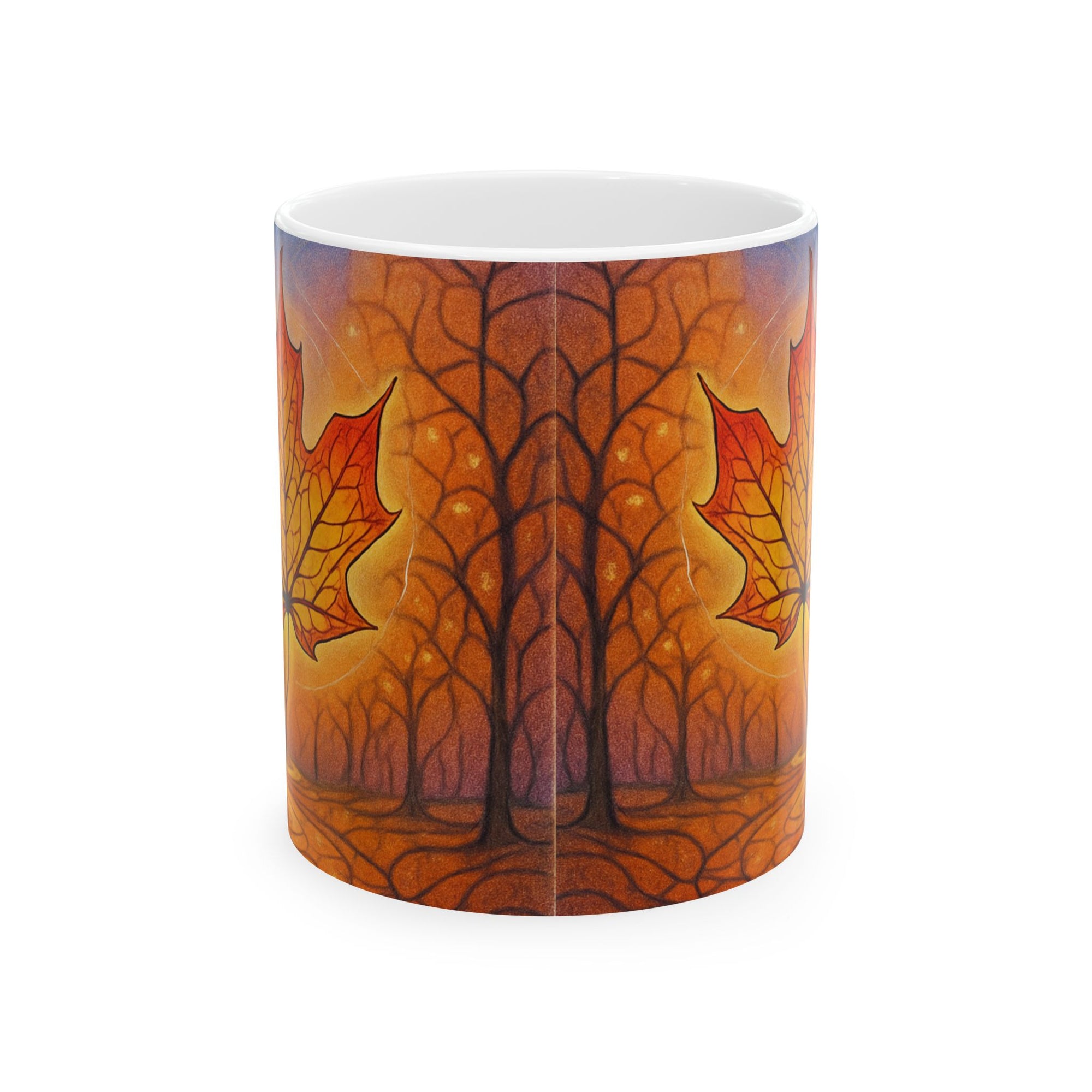 Autumn Leaves Mug | Cozy Fall Coffee Cup | Seasonal Gift