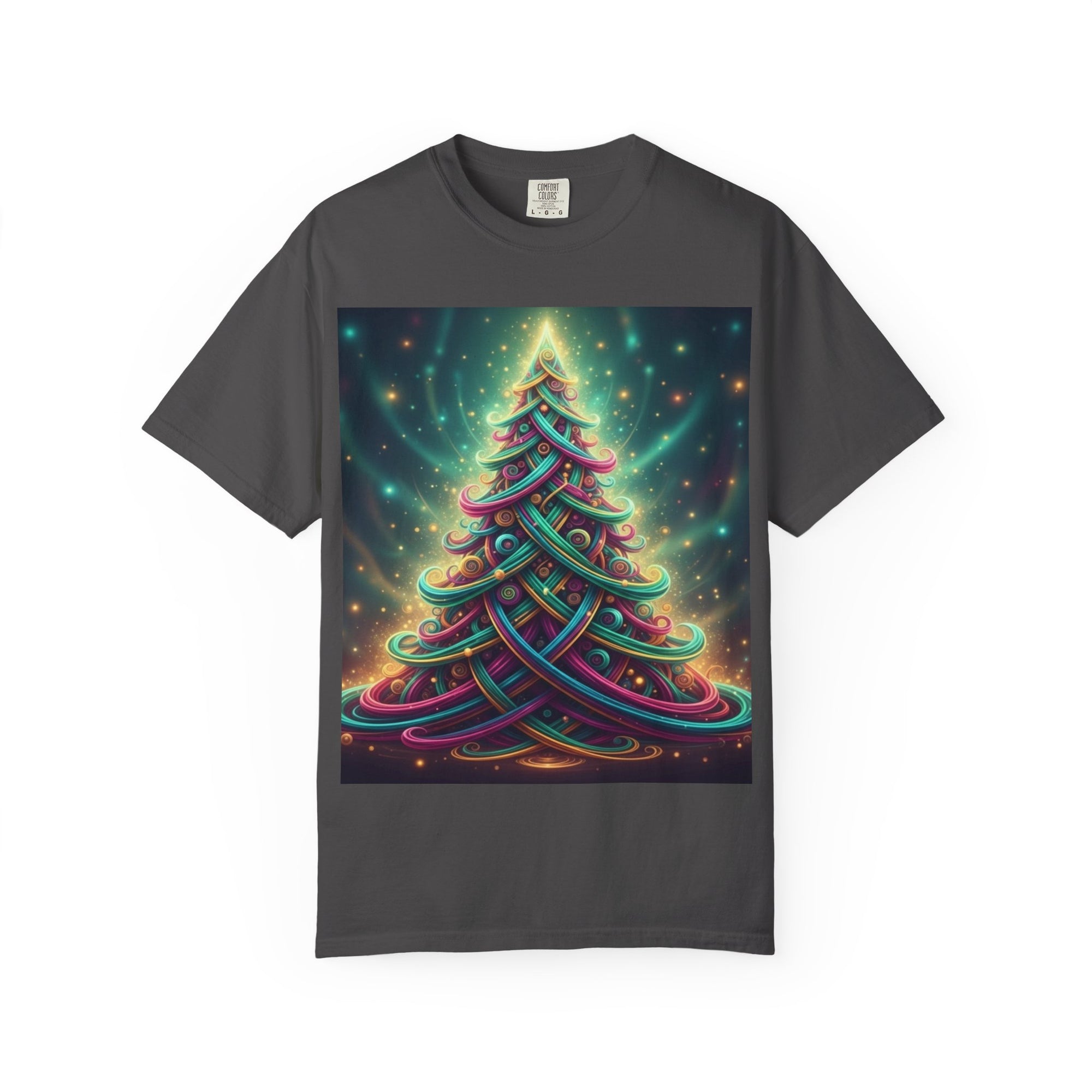 Colorful Christmas Tree T-Shirt | Neon Holiday Graphic Tee