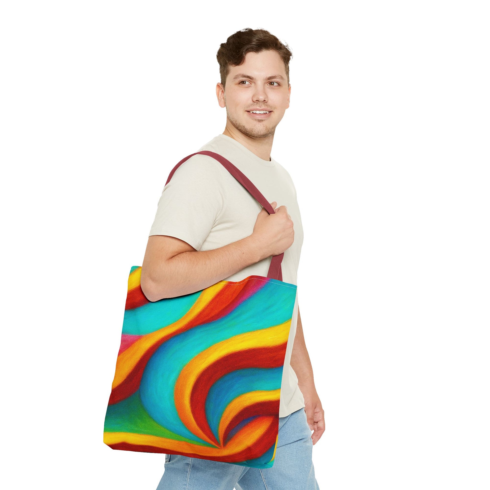 Colorful Swirl Tote Bag - Vibrant, Artful Shopping Companion for Everyday Use, Beach, Travel, Gifts, Eco-Friendly, Reusable
