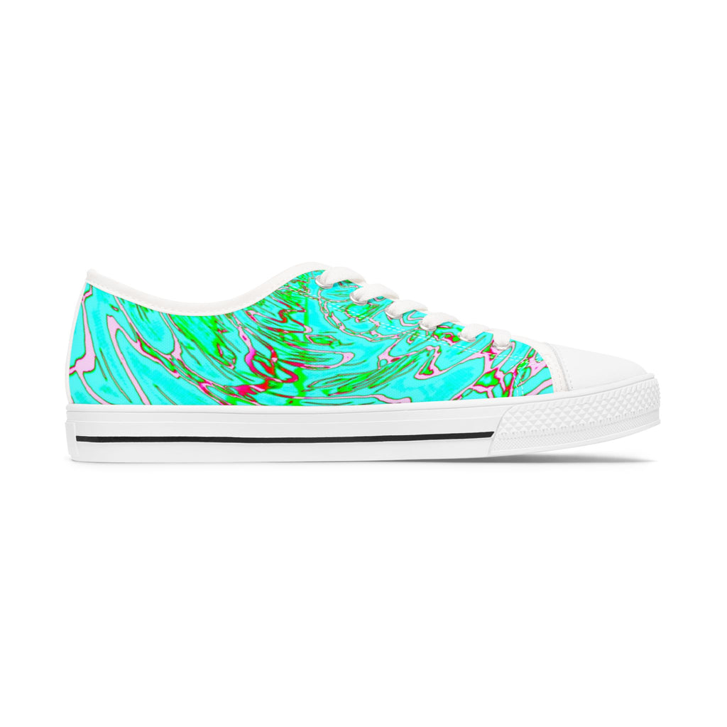 Vibrant Low Top Sneakers: Colorful Women's Casual Shoes