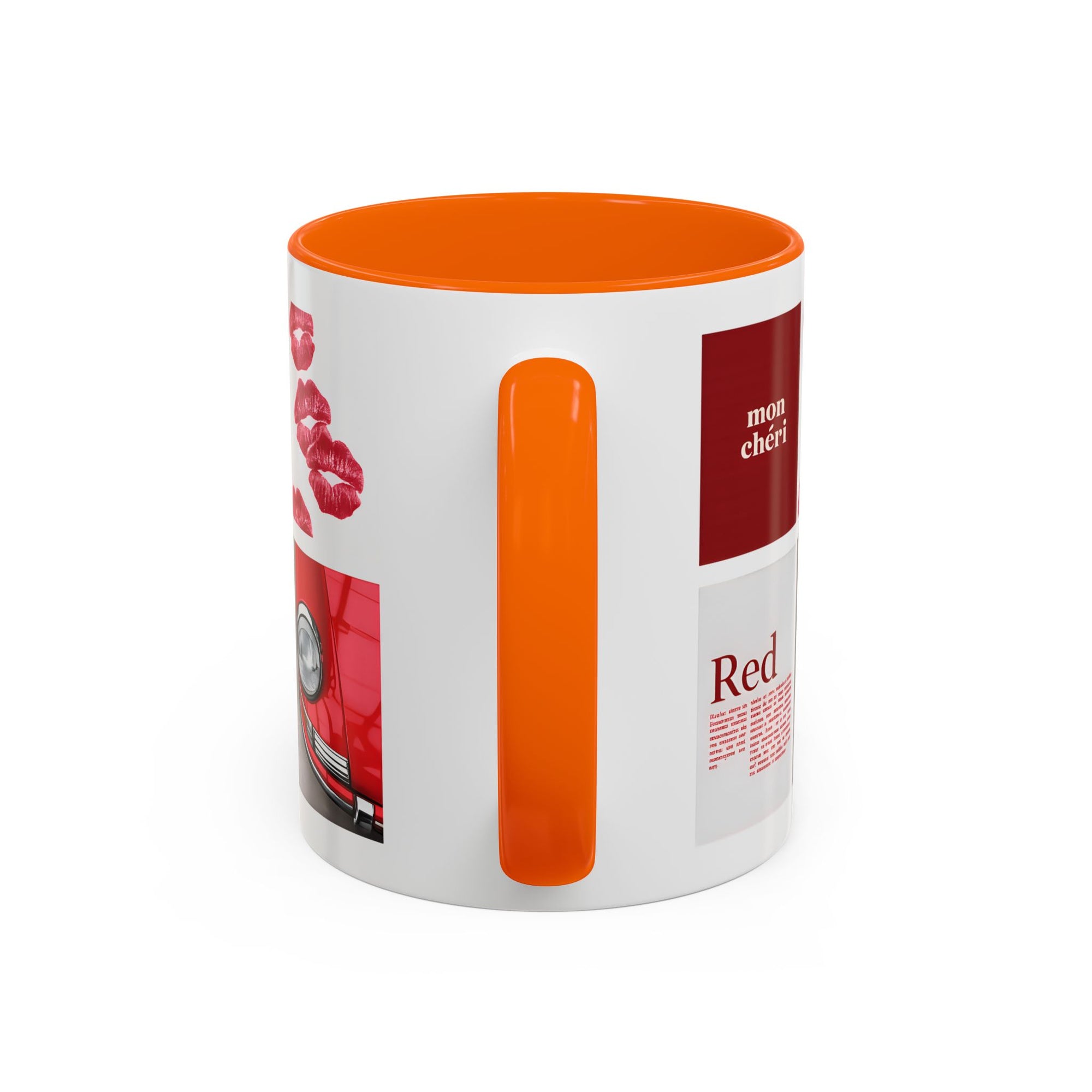 Retro Love Mug | Vintage Car & Lips Coffee Cup
