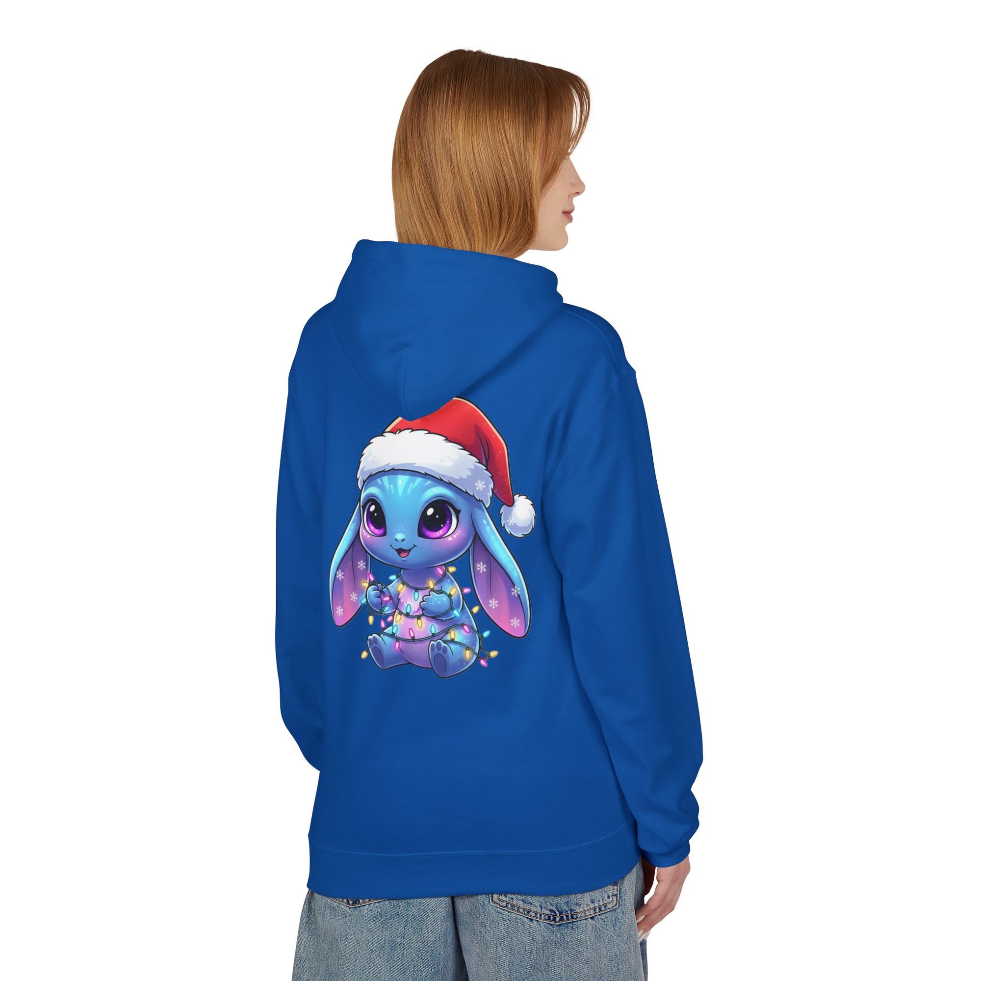 Cute Alien Christmas Hoodie | Blue Monster Holiday Sweatshirt | Fun Unique Gift