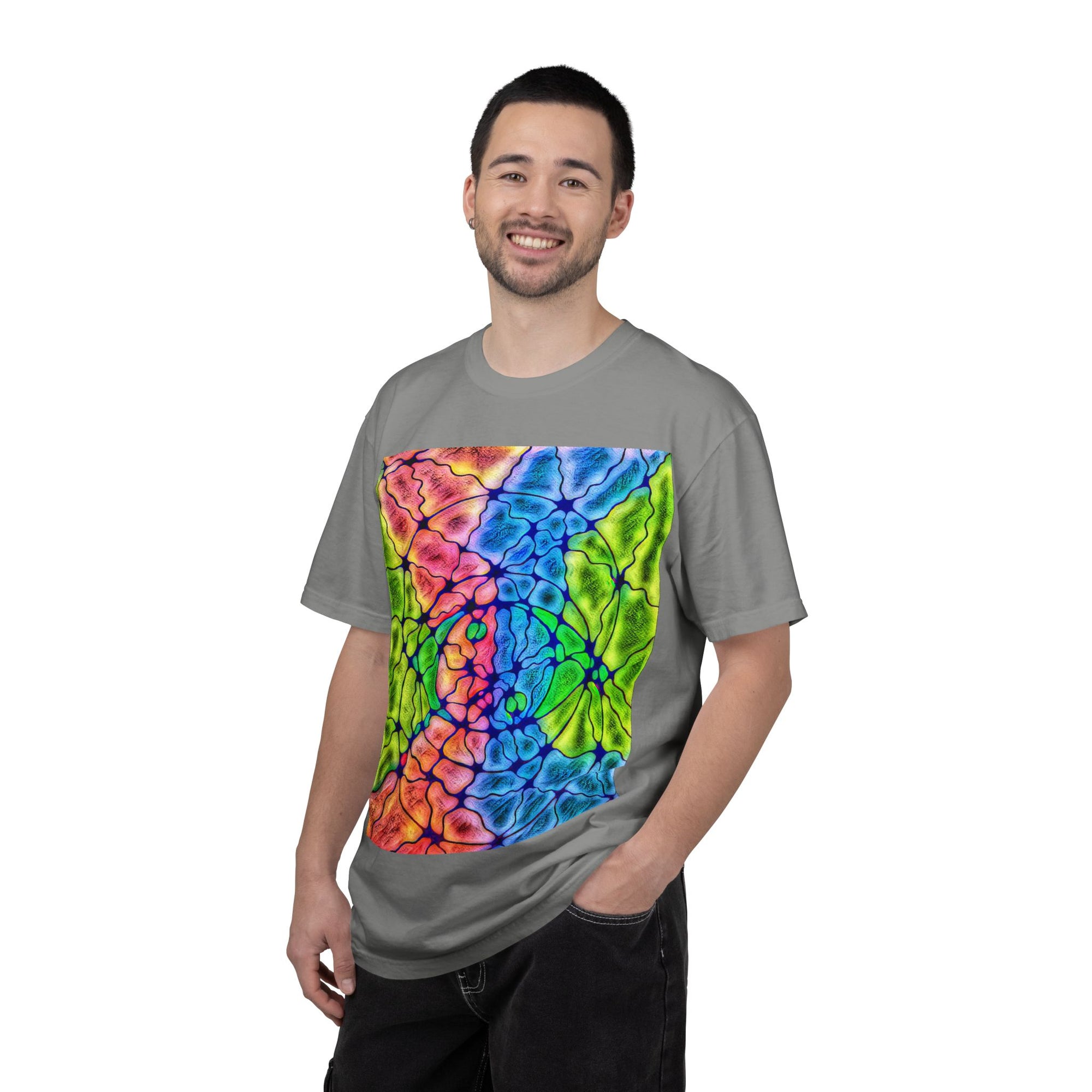 Neural Matrix Abstract Unisex Tee | Vibrant Tech Pattern Graphic Shirt | Multiple Colors