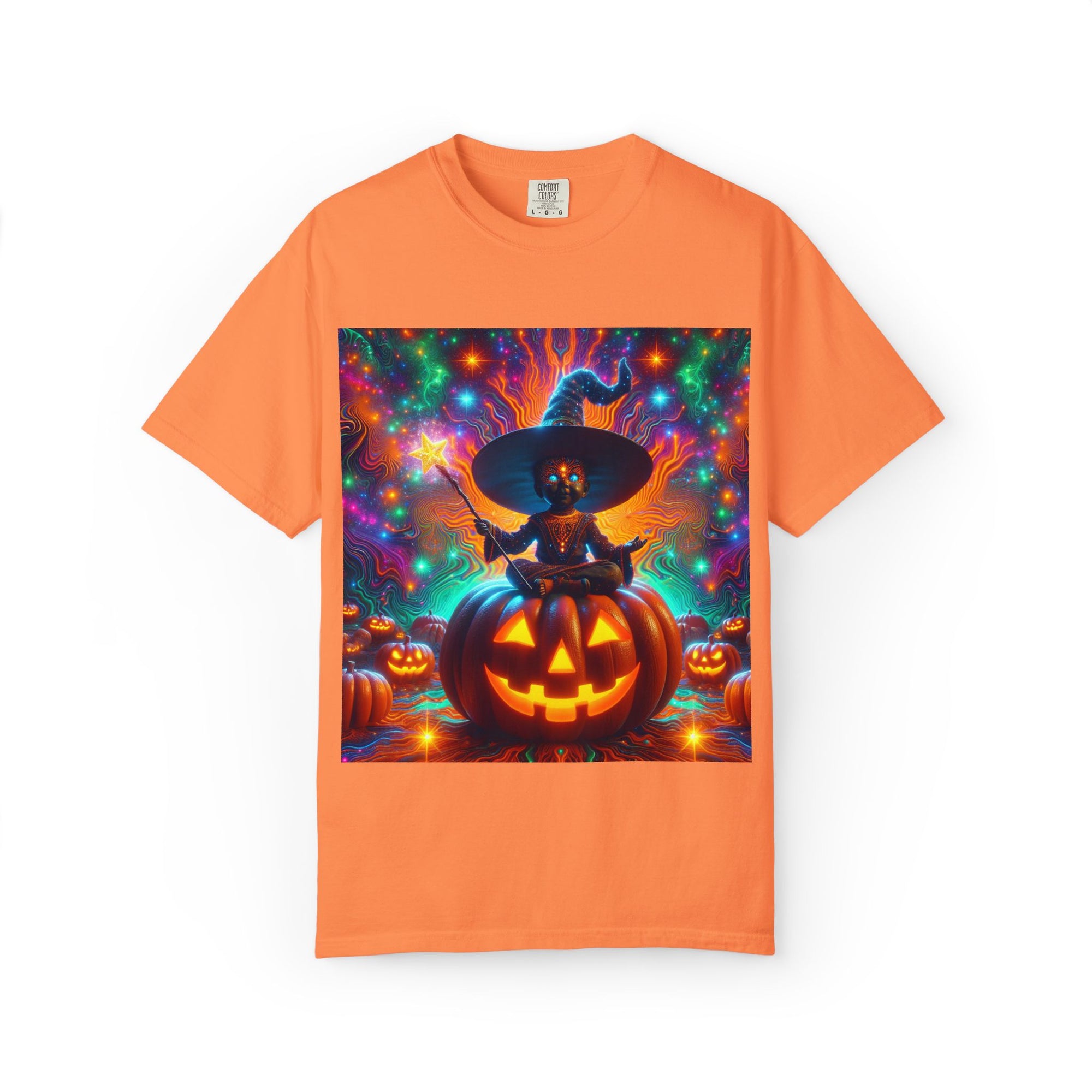 Vibrant Halloween Witch T-shirt, Unisex Casual Tee for Fall, Trick or Treat Gift, Spooky Party Wear, Witchy Style Clothing