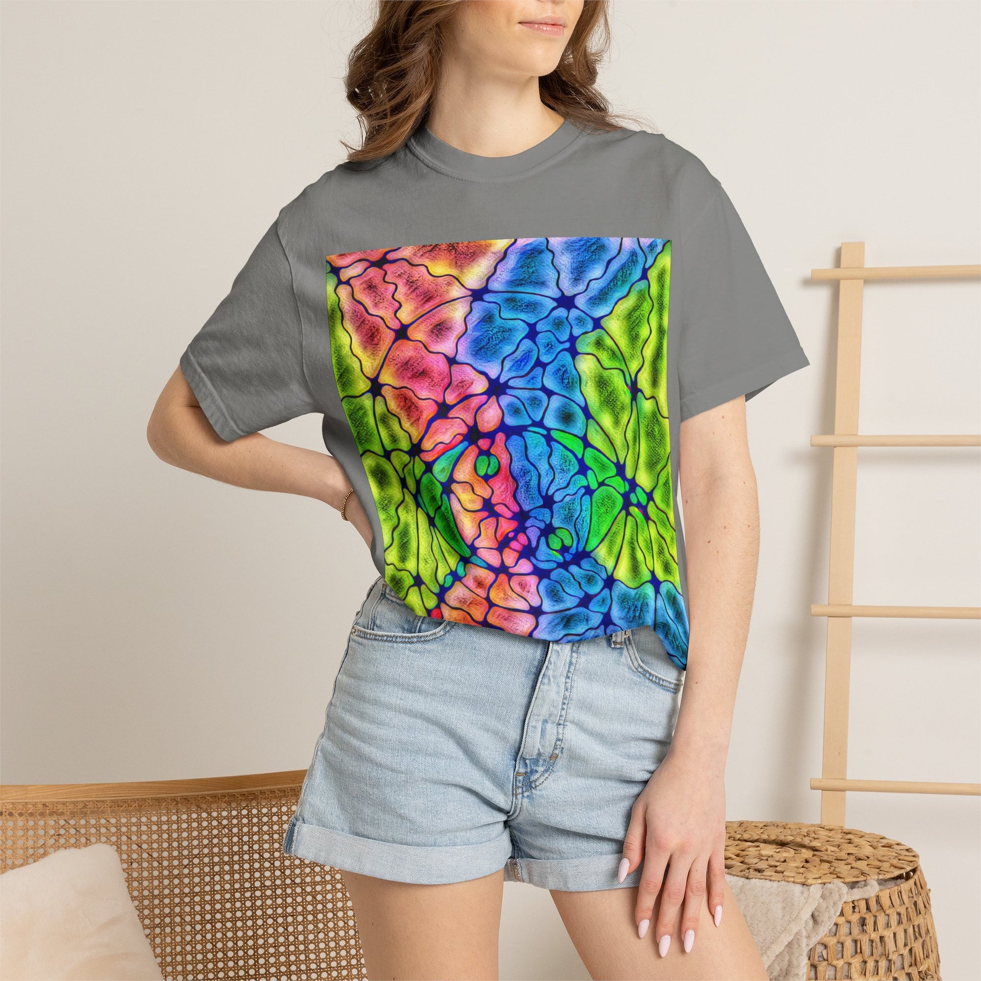 Colorful Tie Dye T-Shirt | Bright Abstract Pattern Tee