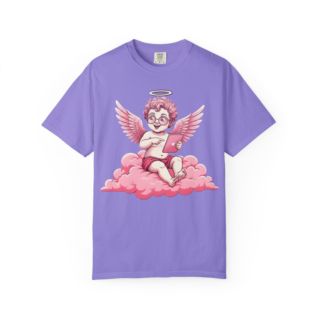 Pink Cherub Graphic T-Shirt | Vintage Cupid Art, Unisex Cotton Tee