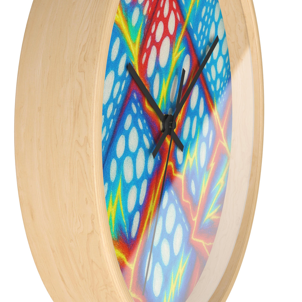 Geometric Wall Clock | Colorful Cube Pattern Clock | Modern Home Decor