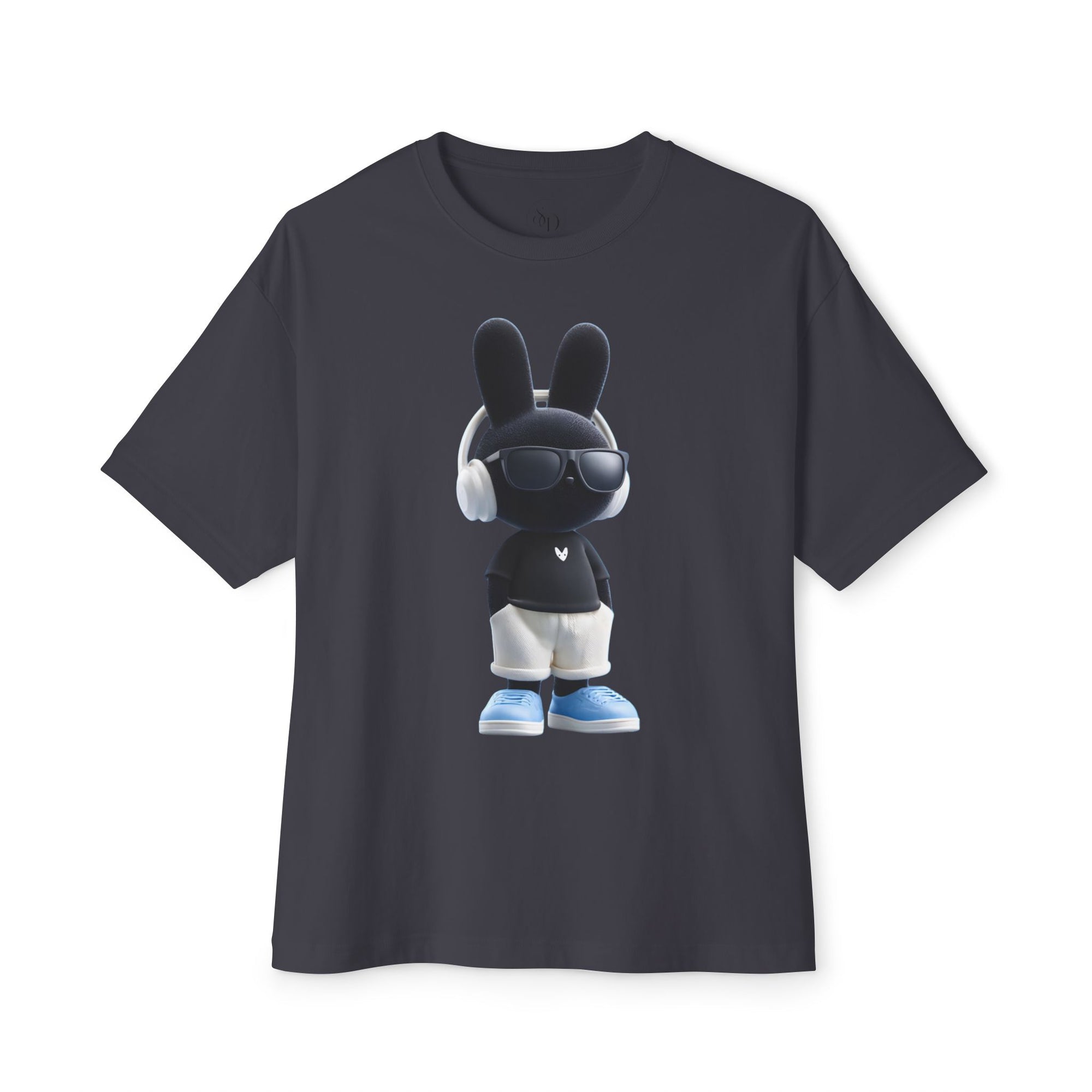 Oversized | Cool Bunny DJ tee | Graphic T-Shirt featuring Bunny with Headphones