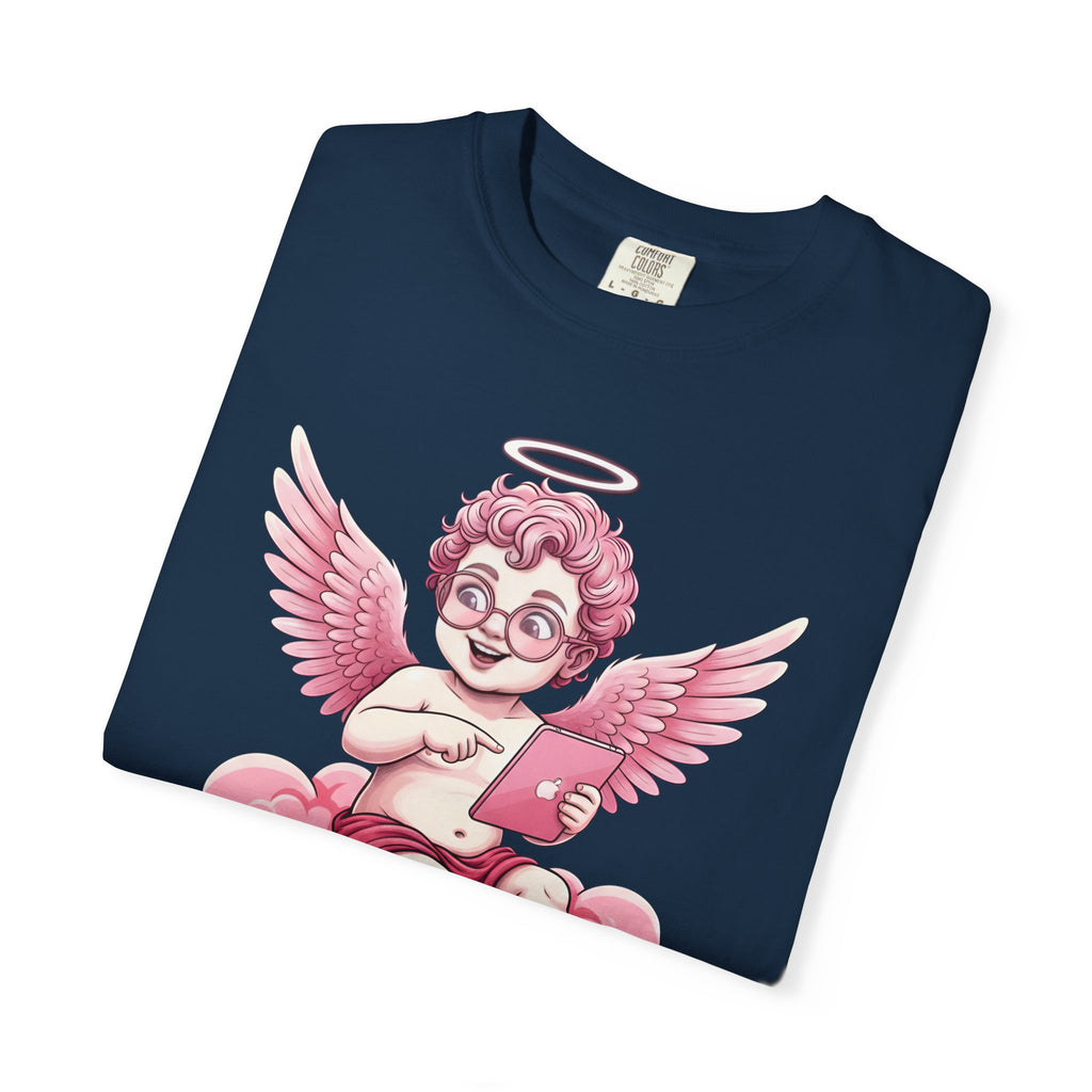 Pink Cherub Graphic T-Shirt | Vintage Cupid Art, Unisex Cotton Tee