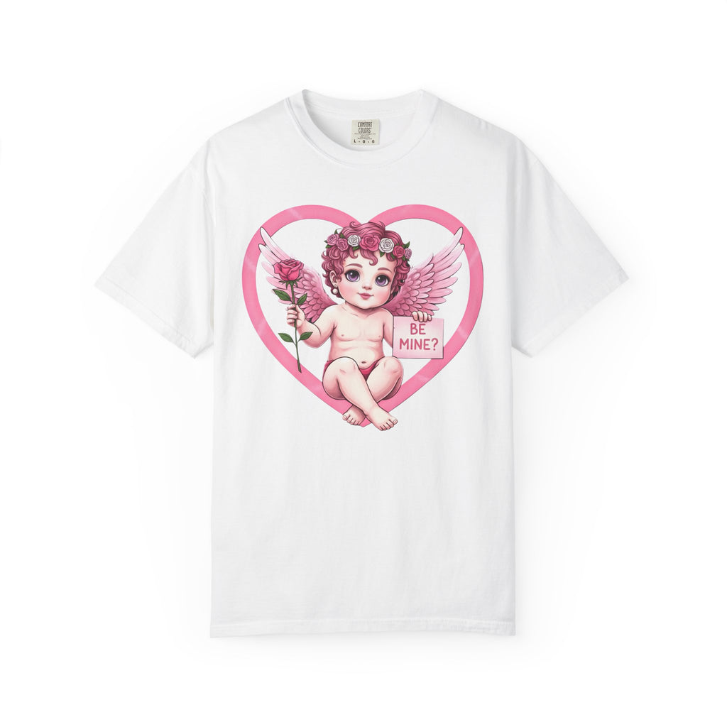 Cherub Graphic T-Shirt | Pink Cupid Heart Art Unisex Cotton Tee