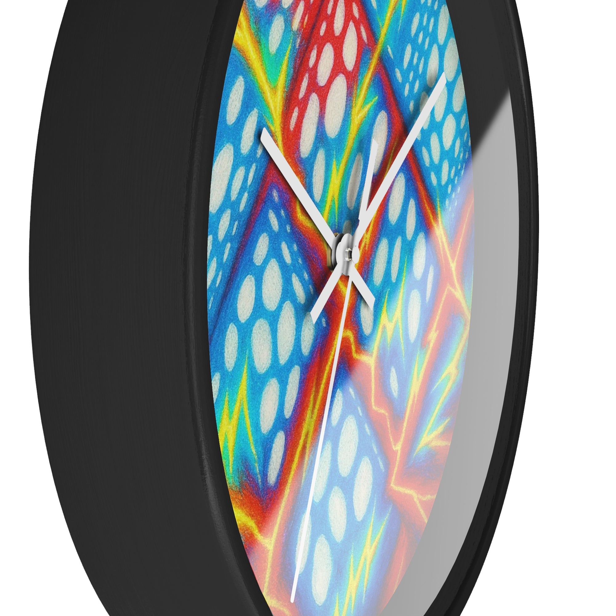 Geometric Wall Clock | Colorful Cube Pattern Clock | Modern Home Decor