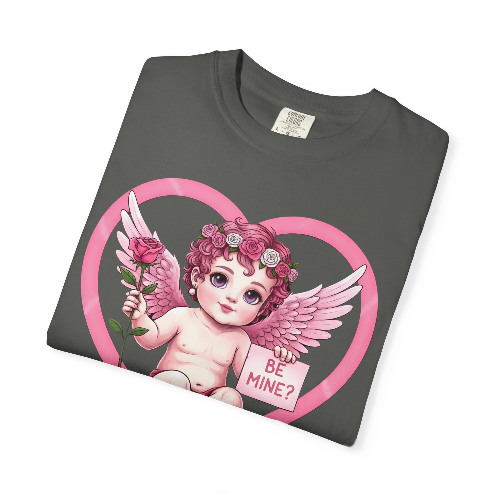Cherub Graphic T-Shirt | Pink Cupid Heart Art Unisex Cotton Tee