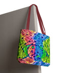 Abstract Energy Tote Bag | Vibrant Psychedelic Shopper
