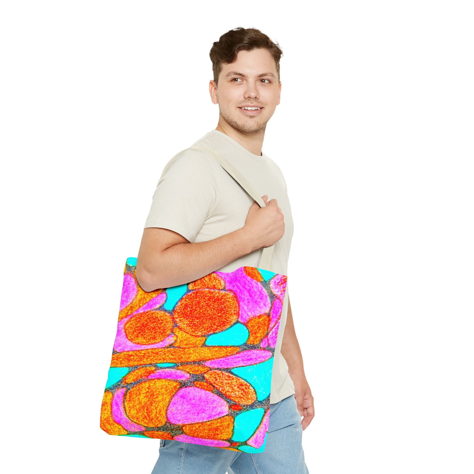 Vibrant Abstract Tote Bag - Art-Inspired, Shopping, Travel, Colorful Statement Accessory | Eco-Friendly Gift for Creative Souls