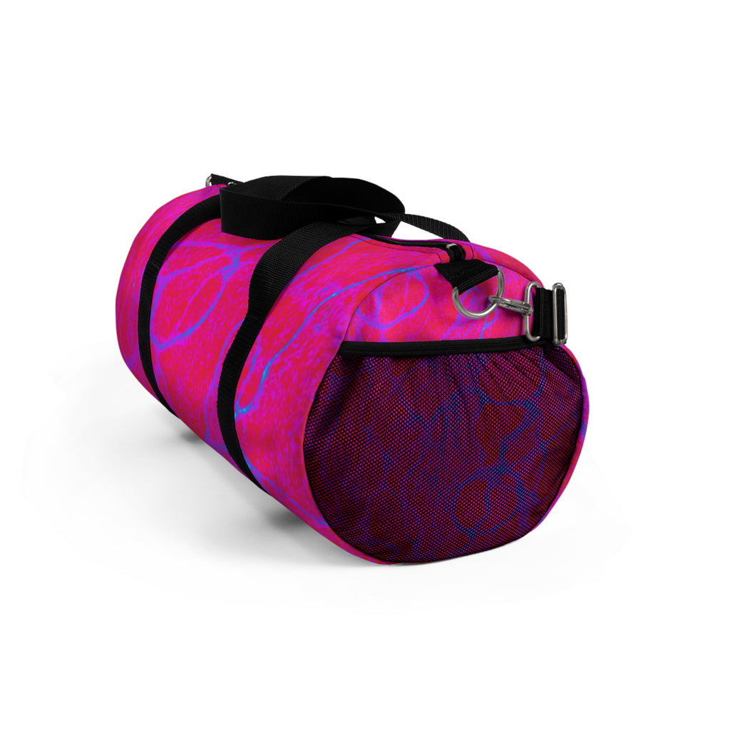 Vibrant Pink Pattern Duffel Bag | Colorful Gym, Travel Tote | Stylish Sport & Weekend Luggage