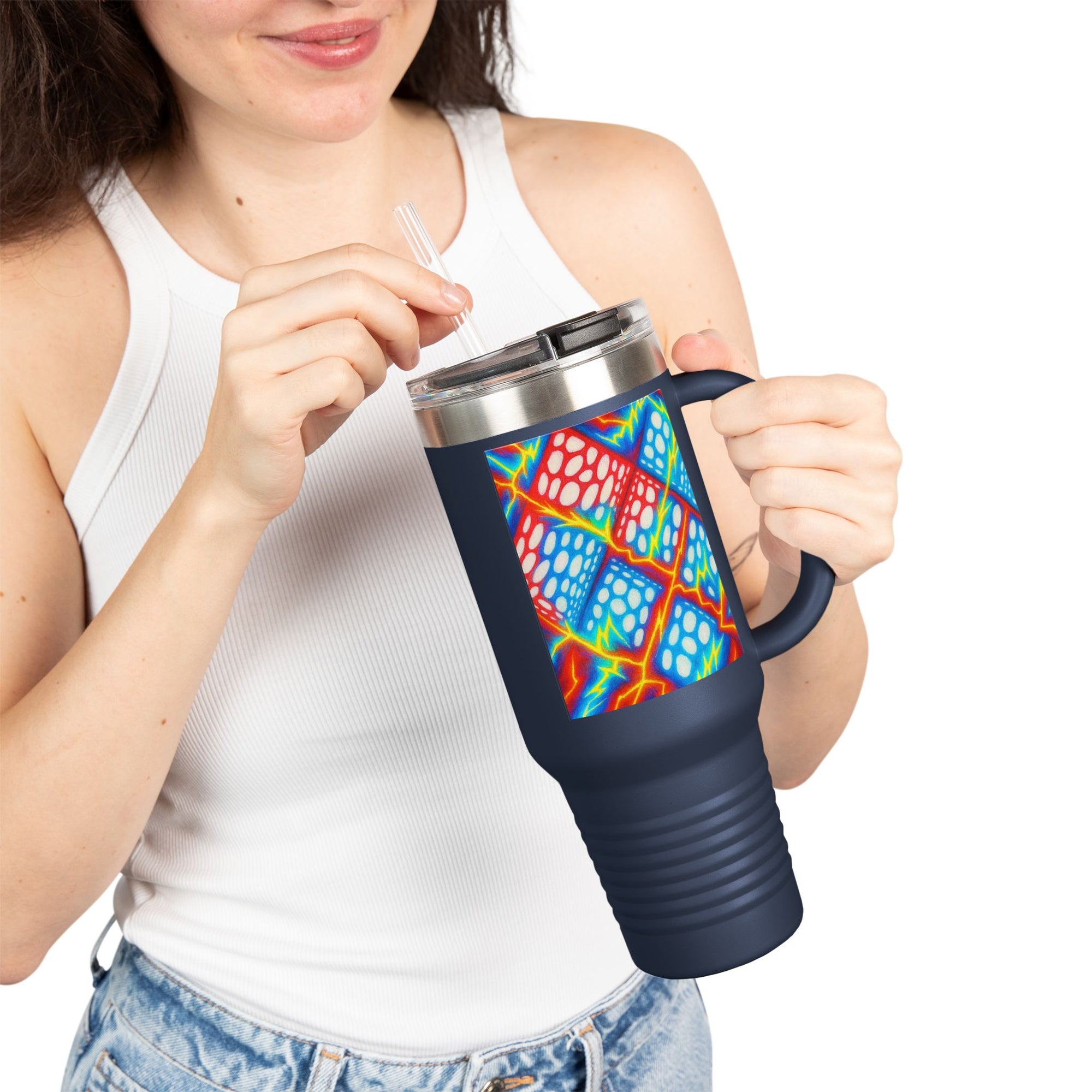 Colorful Travel Mug | Artistic Stainless Steel Tumbler