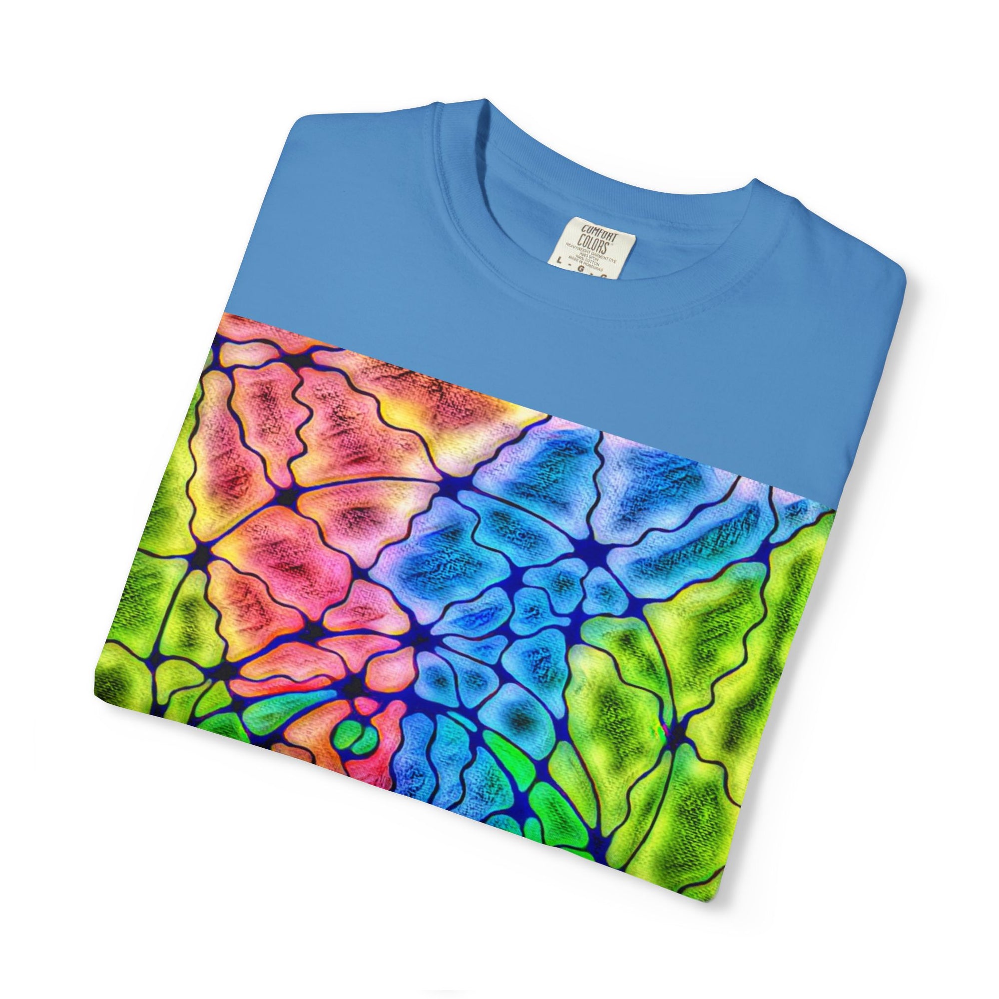 Neural Matrix Abstract Unisex Tee | Vibrant Tech Pattern Graphic Shirt | Multiple Colors