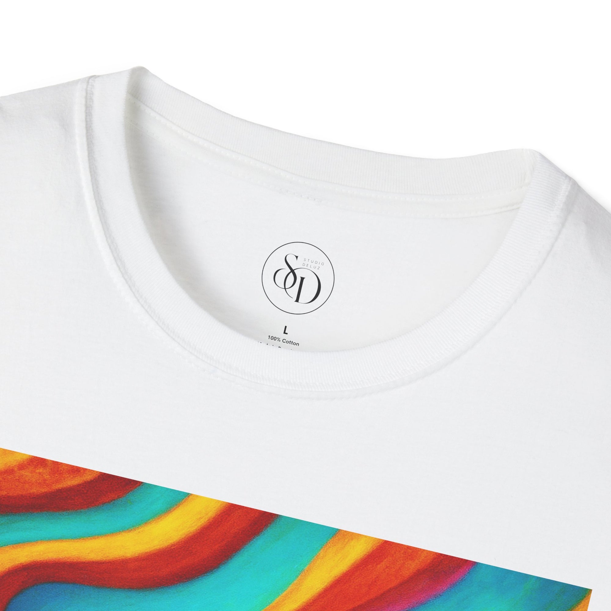Colorful Swirl T-Shirt | Vibrant Retro Wave Tee