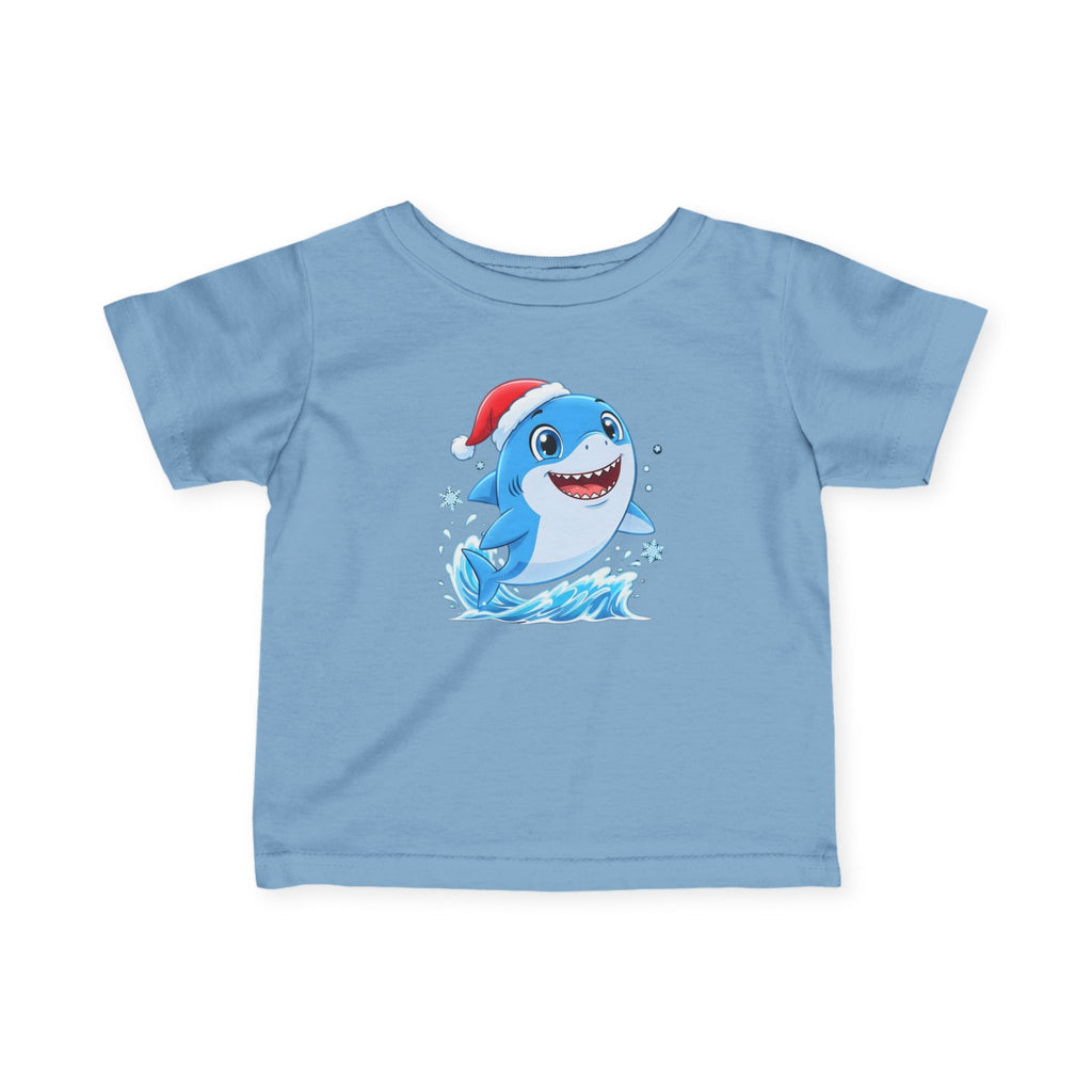 Christmas Shark Kids T-Shirt | Cute Ocean Animal Holiday Tee for Toddlers