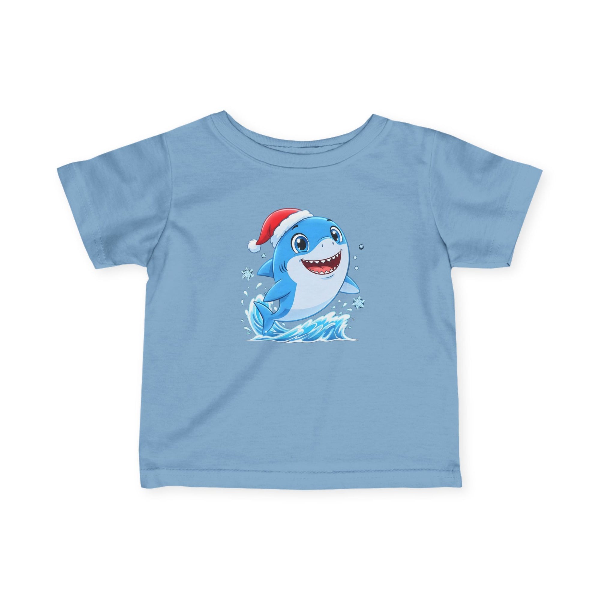 Christmas Shark Kids T-Shirt | Cute Ocean Animal Holiday Tee for Toddlers