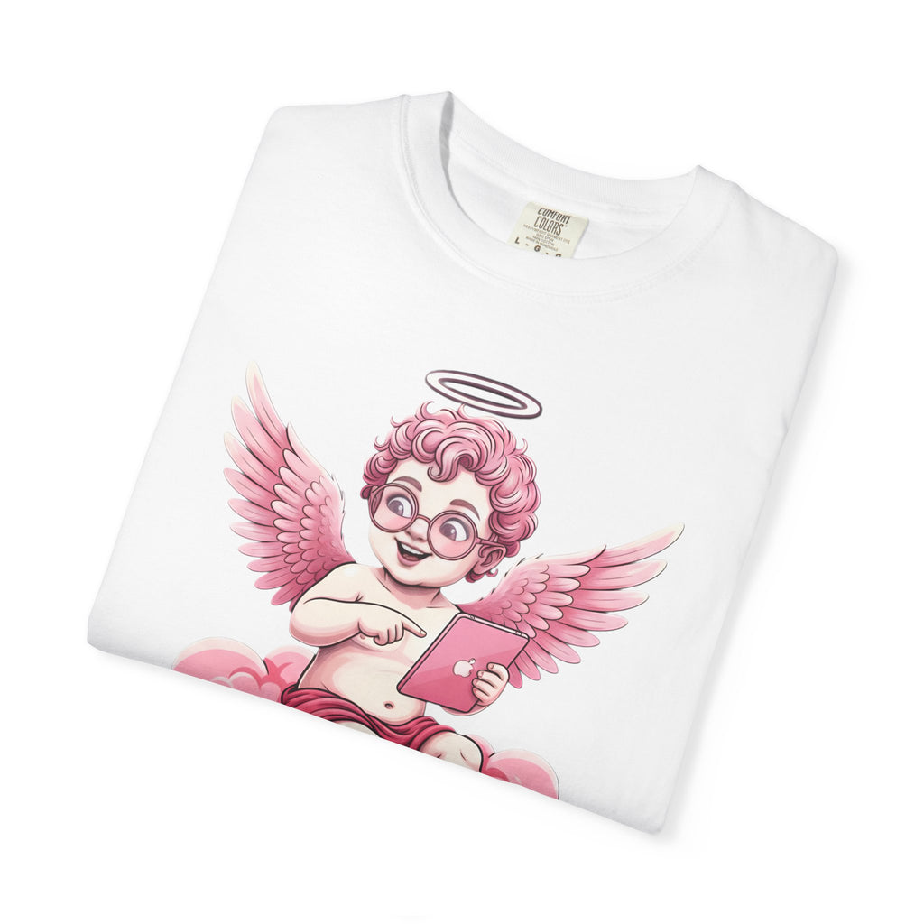 Pink Cherub Graphic T-Shirt | Vintage Cupid Art, Unisex Cotton Tee