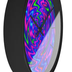 Colorful Wall Clock | Neon Swirl Clock | Modern Silent Home Decor