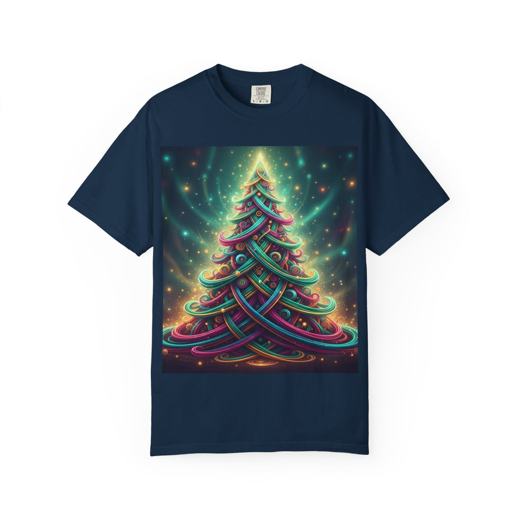 Colorful Christmas Tree T-Shirt | Neon Holiday Graphic Tee