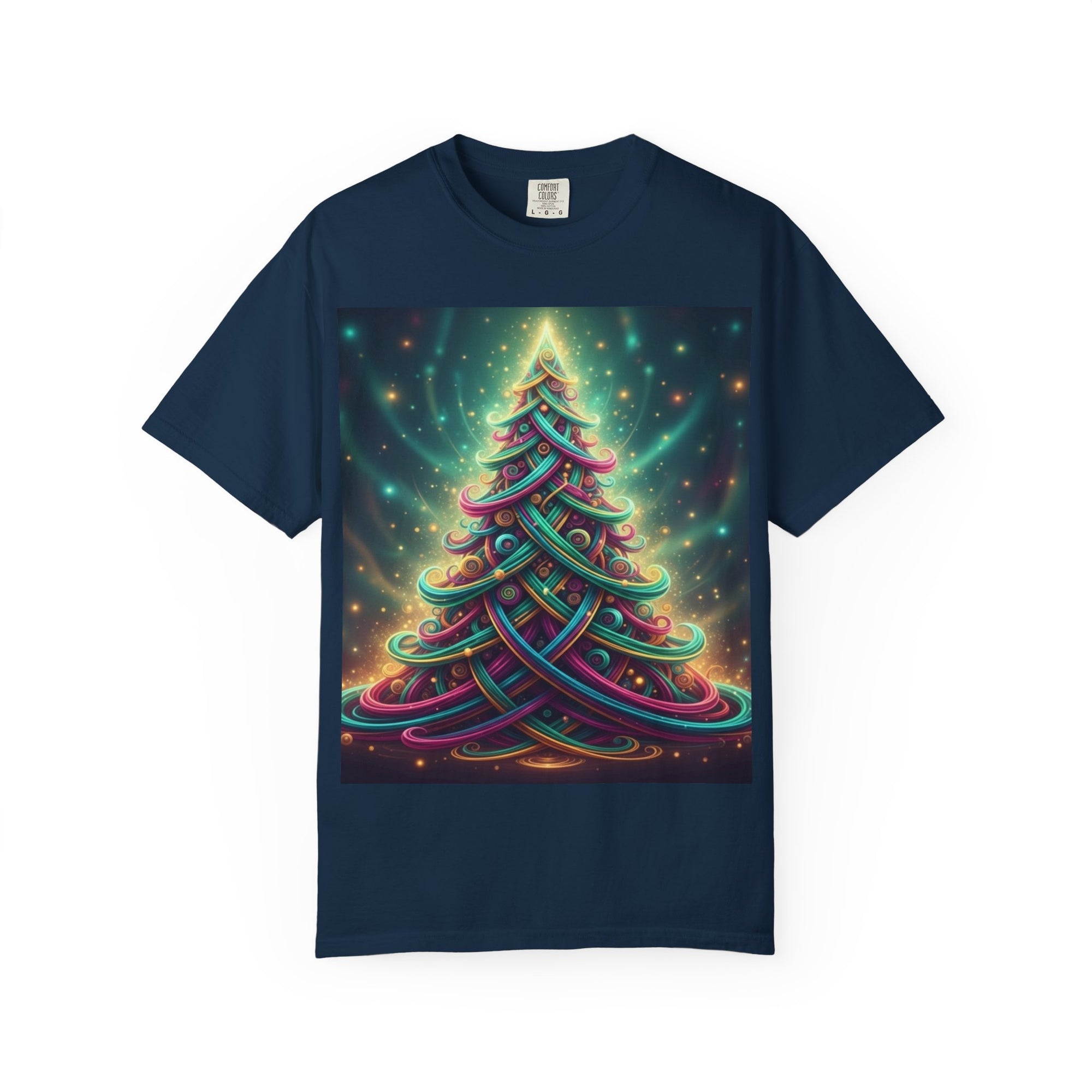 Colorful Christmas Tree T-Shirt | Neon Holiday Graphic Tee