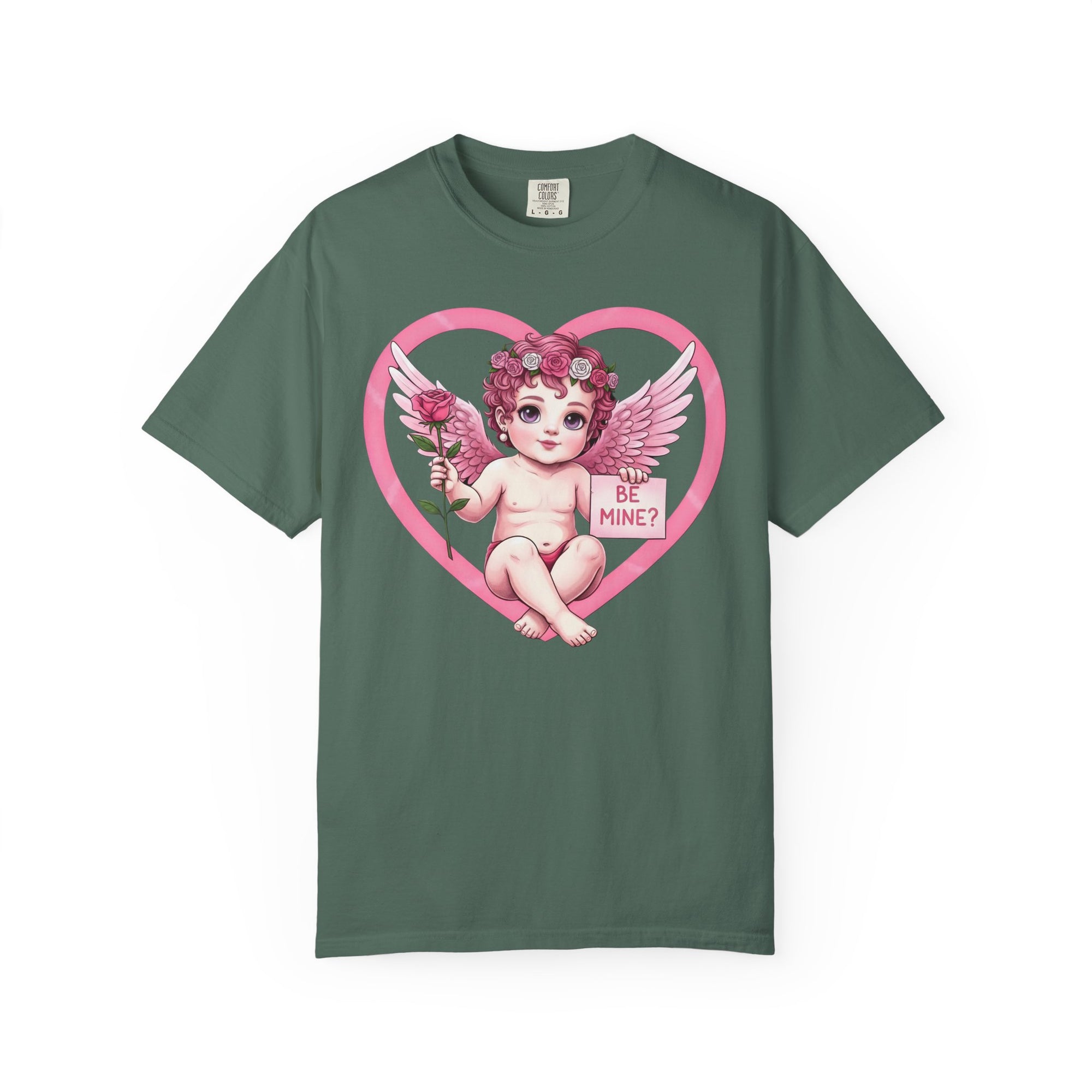 Cherub Graphic T-Shirt | Pink Cupid Heart Art Unisex Cotton Tee