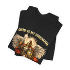 Christian Warrior T-Shirt | God Is My Strength & Protection | Faith Shirt