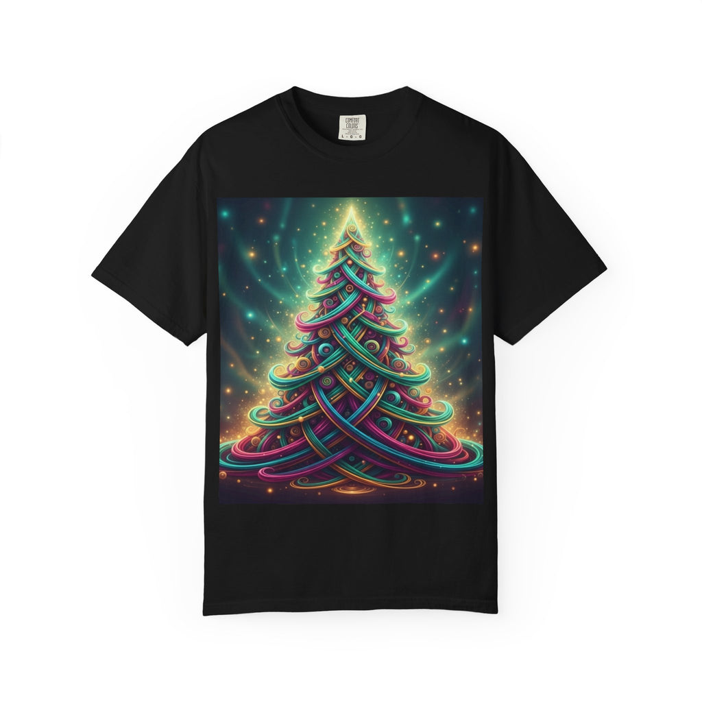 Colorful Christmas Tree T-Shirt | Neon Holiday Graphic Tee