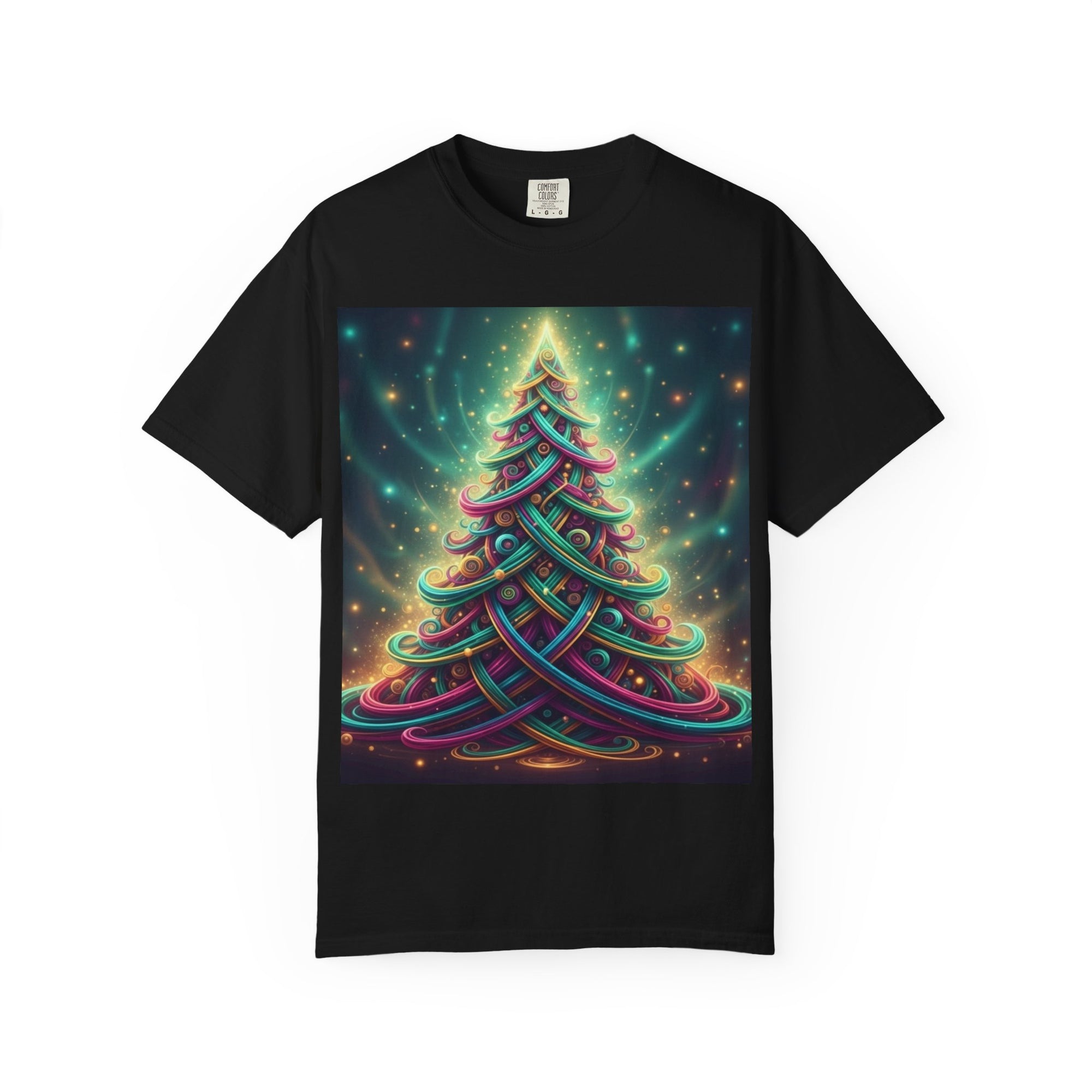 Colorful Christmas Tree T-Shirt | Neon Holiday Graphic Tee