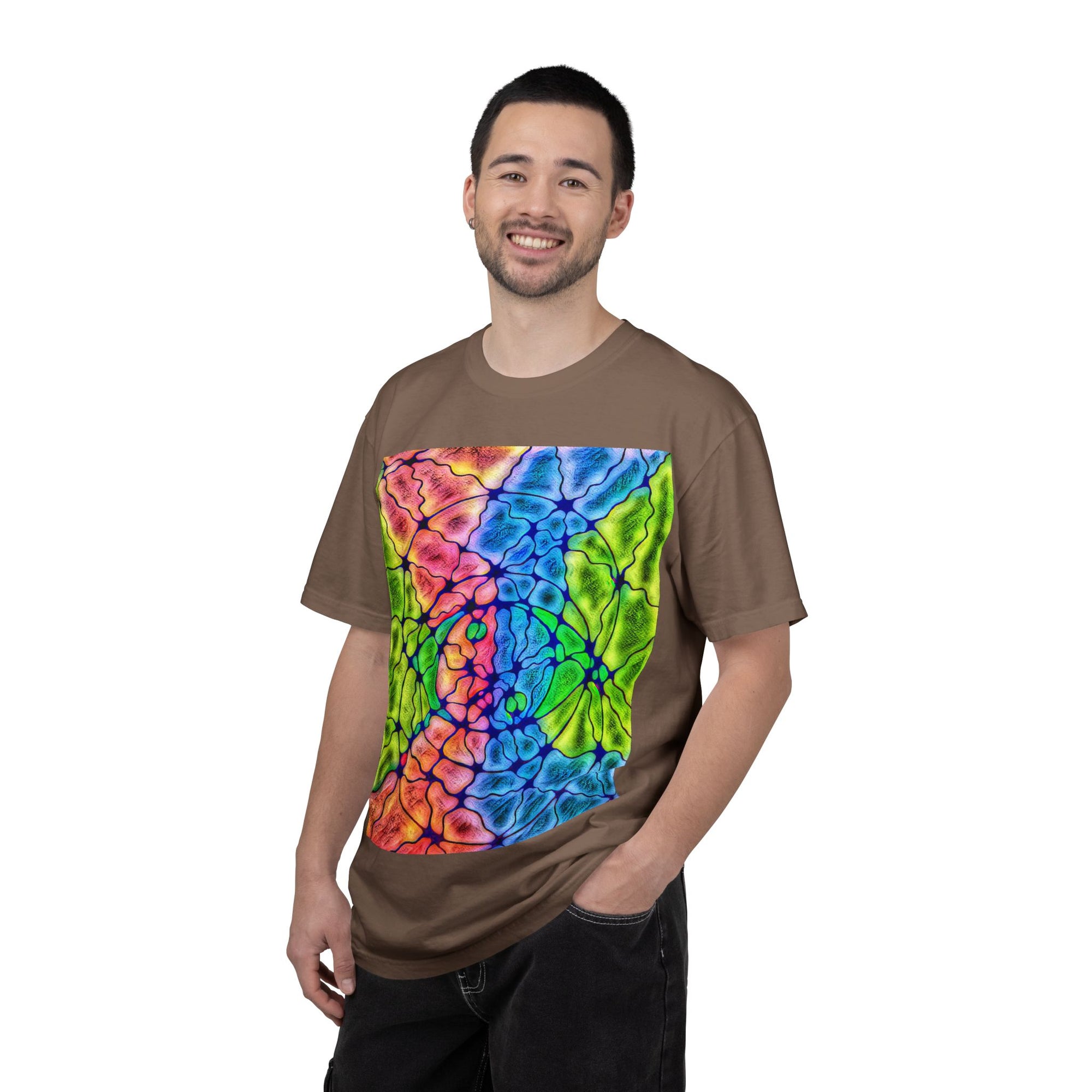 Neural Matrix Abstract Unisex Tee | Vibrant Tech Pattern Graphic Shirt | Multiple Colors