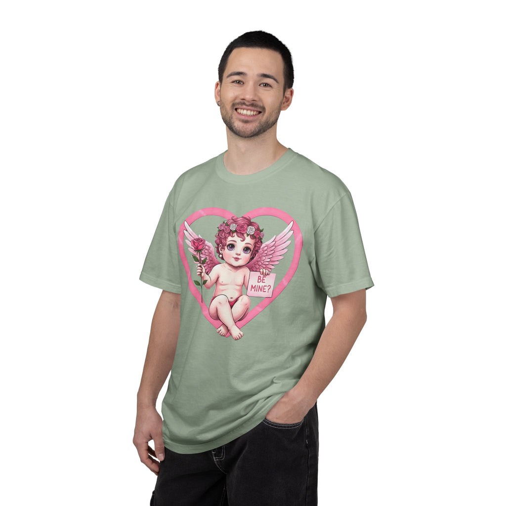 Cherub Graphic T-Shirt | Pink Cupid Heart Art Unisex Cotton Tee