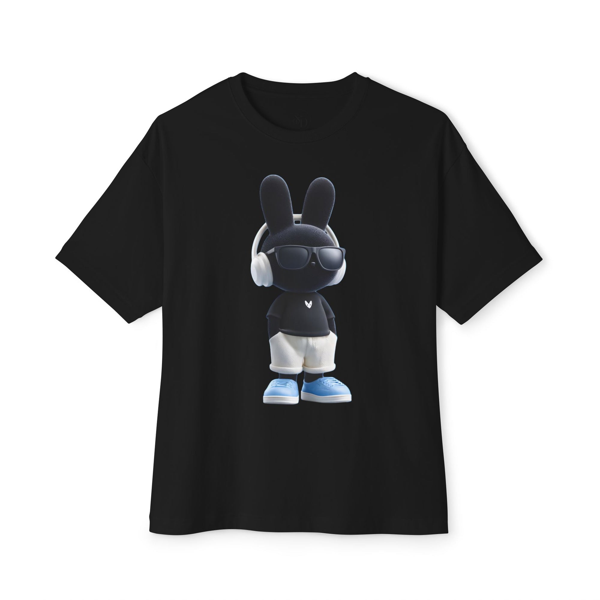 Oversized | Cool Bunny DJ tee | Graphic T-Shirt featuring Bunny with Headphones