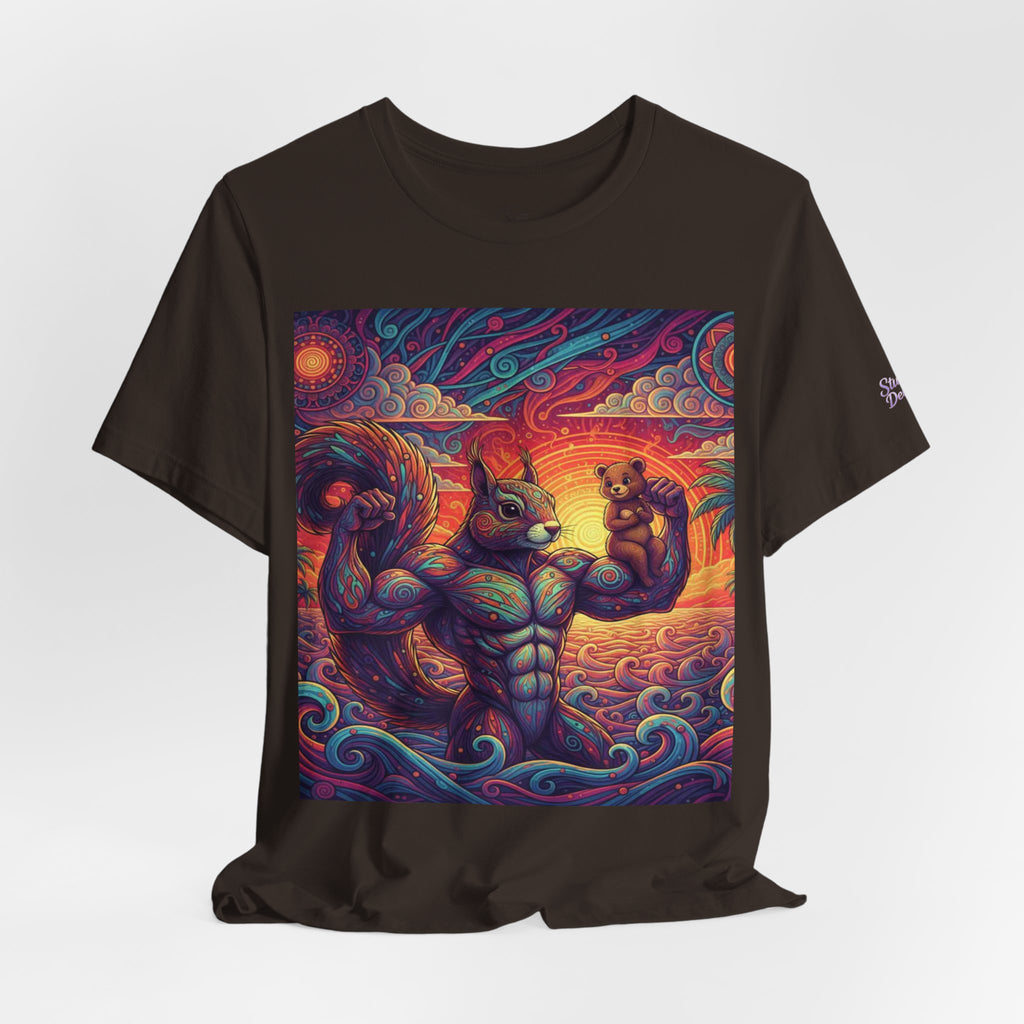 Muscular Squirrel T-Shirt | Funny Fantasy Animal Tee