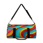 Retro Swirl Duffel Bag | Colorful Travel & Gym Weekender