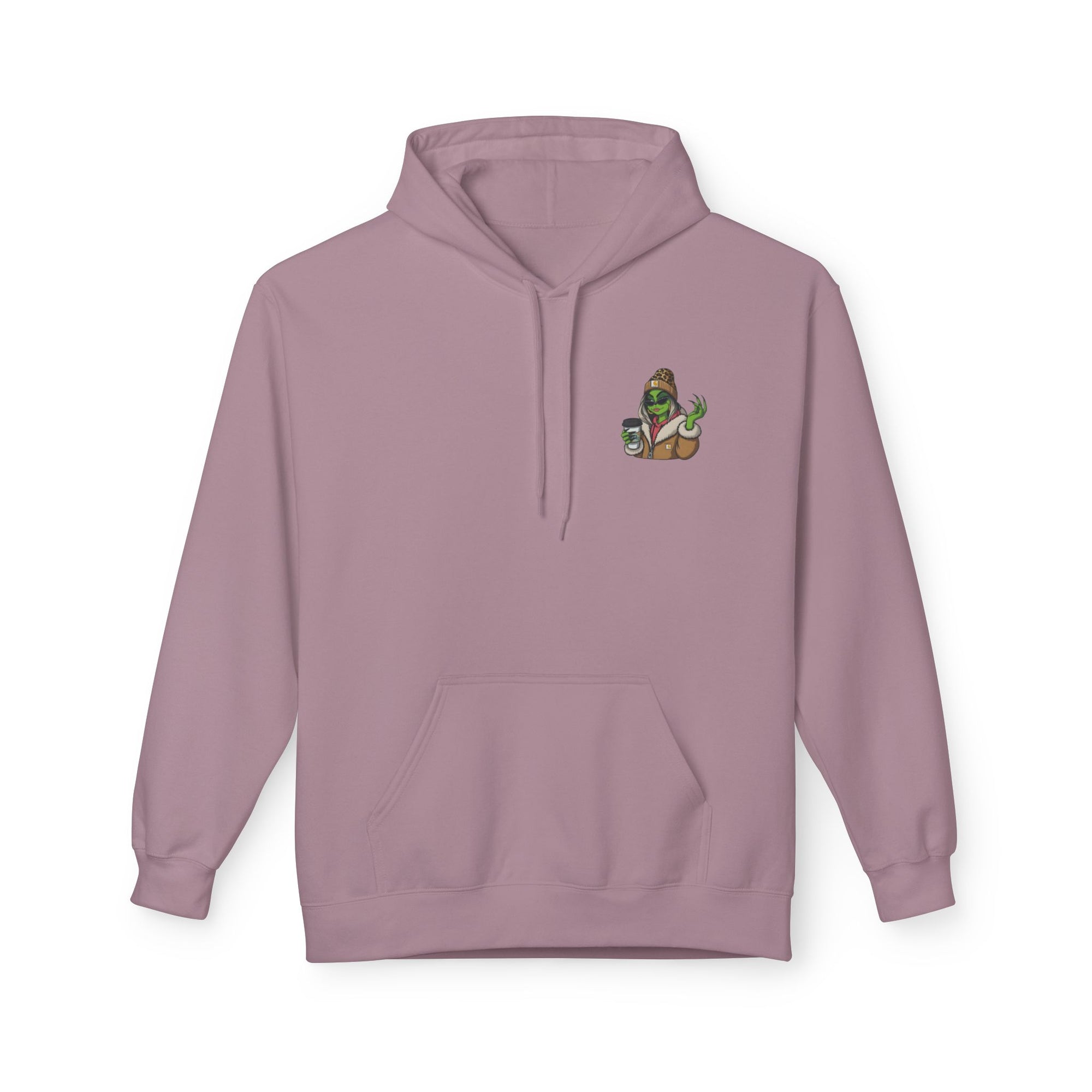 Grinch Girl Coffee Hoodie | Funny Christmas Sweatshirt