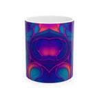 Fluid Art Mug | Ceramic Coffee Cup | Modern Artistic Drinkware