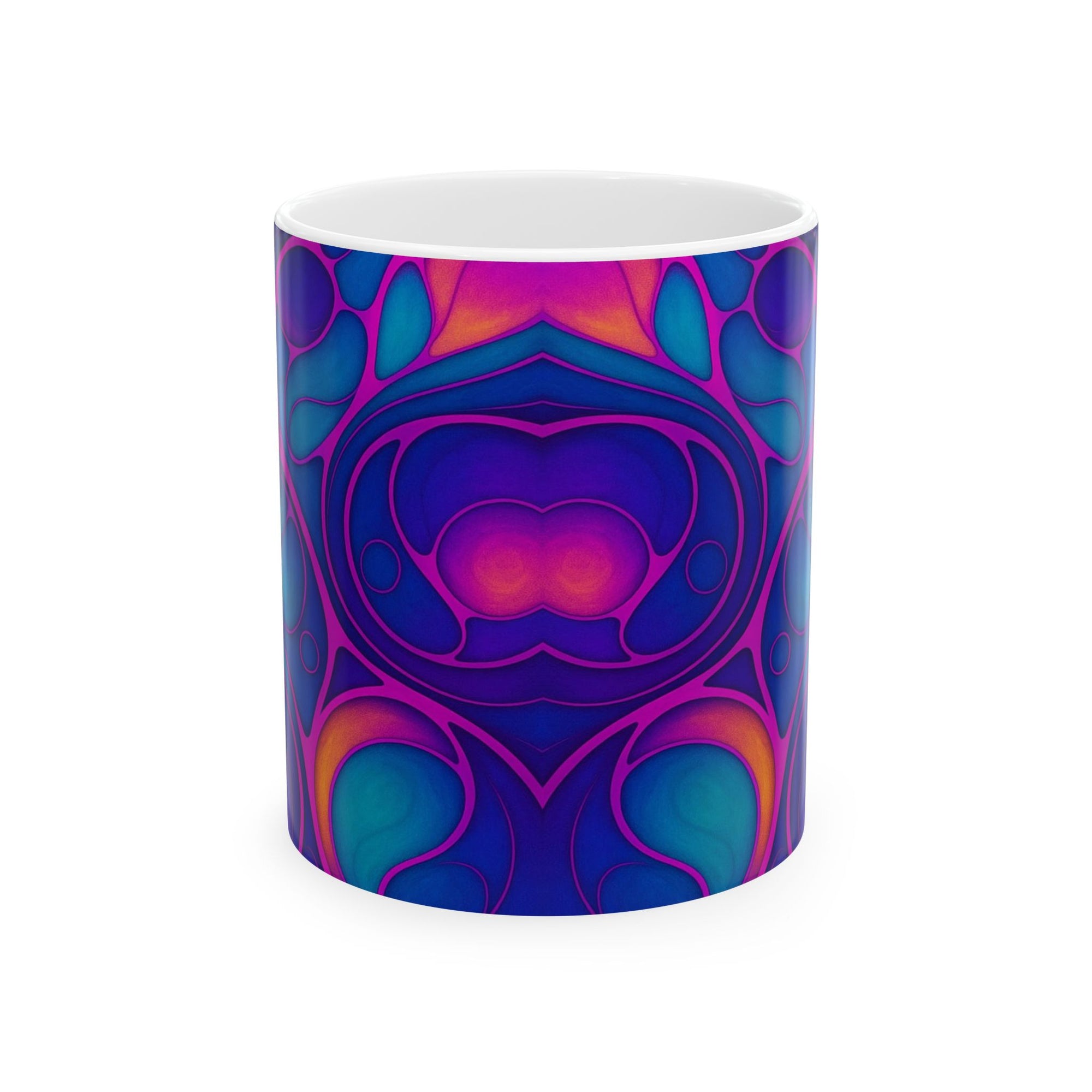 Fluid Art Mug | Ceramic Coffee Cup | Modern Artistic Drinkware